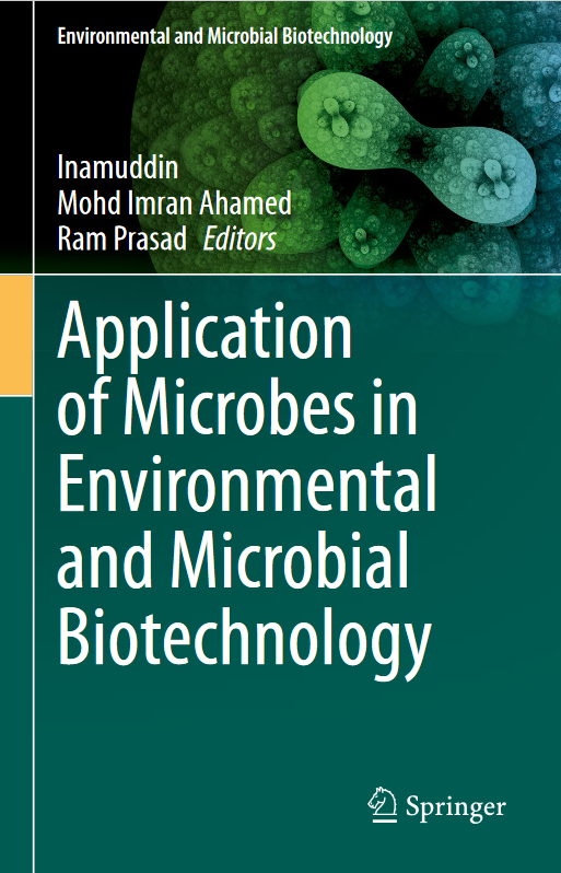 Book cover of Application of Microbes in Environmental and Microbial Biotechnology by Ram Prasad Book cover of Application of Microbes in Environmental and Microbial Biotechnology by Ram Prasad